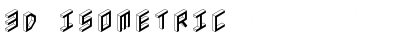 3D Isometric Font