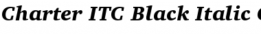 Charter ITC GX Black Italic Font