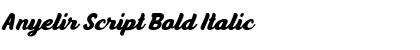 Anyelir Script Bold Italic Font