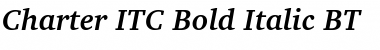 CharterITC Bd BT Bold Italic Font