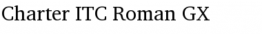 Charter ITC GX Roman Font