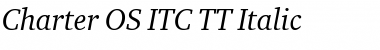 Charter OS ITC TT Font