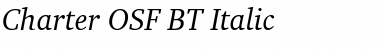 Charter OSF BT Italic