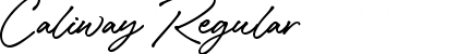 Caliway Regular Font