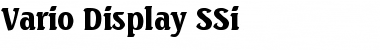 Vario Display SSi Regular Font
