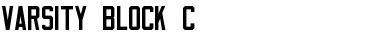 Varsity Block C Regular Font