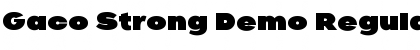 Download Gaco Strong Demo Font