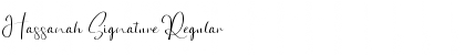 Hassanah Signature Regular Font
