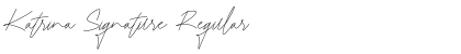Katrina Signature Regular Font