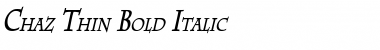 Chaz Thin Bold Italic