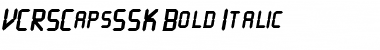 VCRSCapsSSK Bold Italic