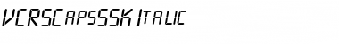 VCRSCapsSSK Italic Font