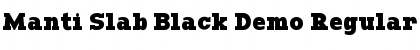 Manti Slab Black Demo Font