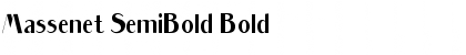 Massenet SemiBold Bold Font