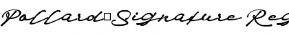 Pollard_Signature Regular Font