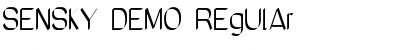 SeNSKY DEMO Regular Font