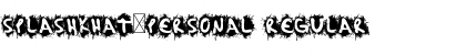 SplashKhat-PERSONAL Regular Font