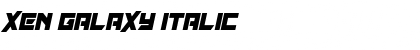 Xen Galaxy Italic Font