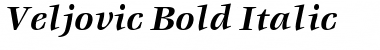 Veljovic Bold Italic Font