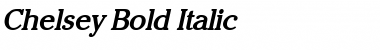 Chelsey Bold Italic Font