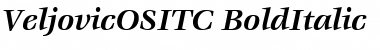 VeljovicOSITC Bold Italic