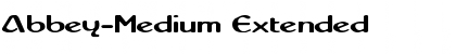 Abbey-Medium Extended Regular Font