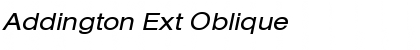Addington Ext Oblique Regular Font
