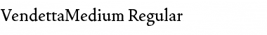 VendettaMedium Regular Font