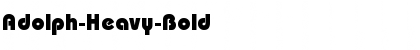 Adolph-Heavy-Bold Regular Font