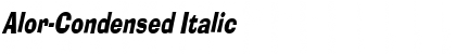 Alor-Condensed Italic