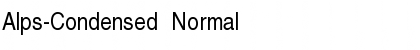 Alps-Condensed Normal Font