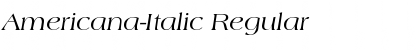 Americana-Italic Regular Font