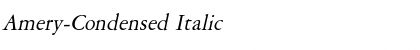 Amery-Condensed Italic Font