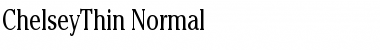 ChelseyThin Normal Font