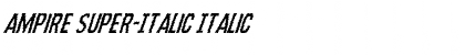Ampire Super-Italic Italic Font