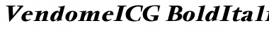 VendomeICG Bold Italic Font