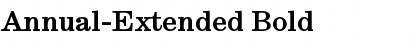 Annual-Extended Font