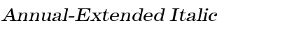 Annual-Extended Italic