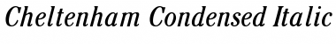 Cheltenham Condensed Italic