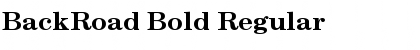BackRoad Bold Regular Font