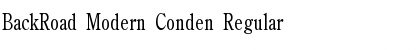 BackRoad Modern Conden Font