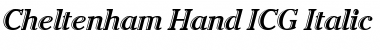 Cheltenham Hand ICG Italic Font