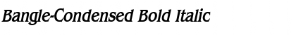 Bangle-Condensed Bold Italic