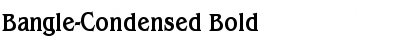 Bangle-Condensed Bold Font