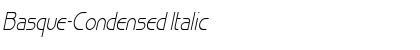 Basque-Condensed Italic Font