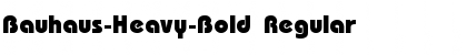 Bauhaus-Heavy-Bold Regular Font