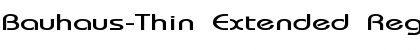 Bauhaus-Thin Extended Font