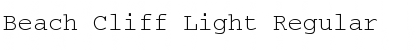 Beach Cliff Light Font