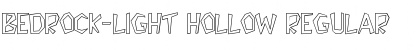 Bedrock-Light Hollow Font