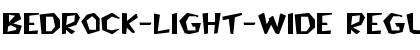 Bedrock-Light-Wide Regular Font